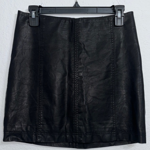 Free People Leather Mini Skirt - Picture 4 of 9